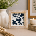 5" Reversible Wood Frame Sign - Flower | Scallop Collection
