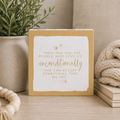 5" Reversible Wood Frame Sign - Dad Yes/Unconditional