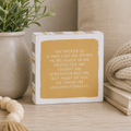 5" Reversible Wood Frame Sign - Best Dad/Father Tribute