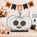12" Reversible Chunky Wood Shape - Pumpkin | Sweet and Spooky Collection