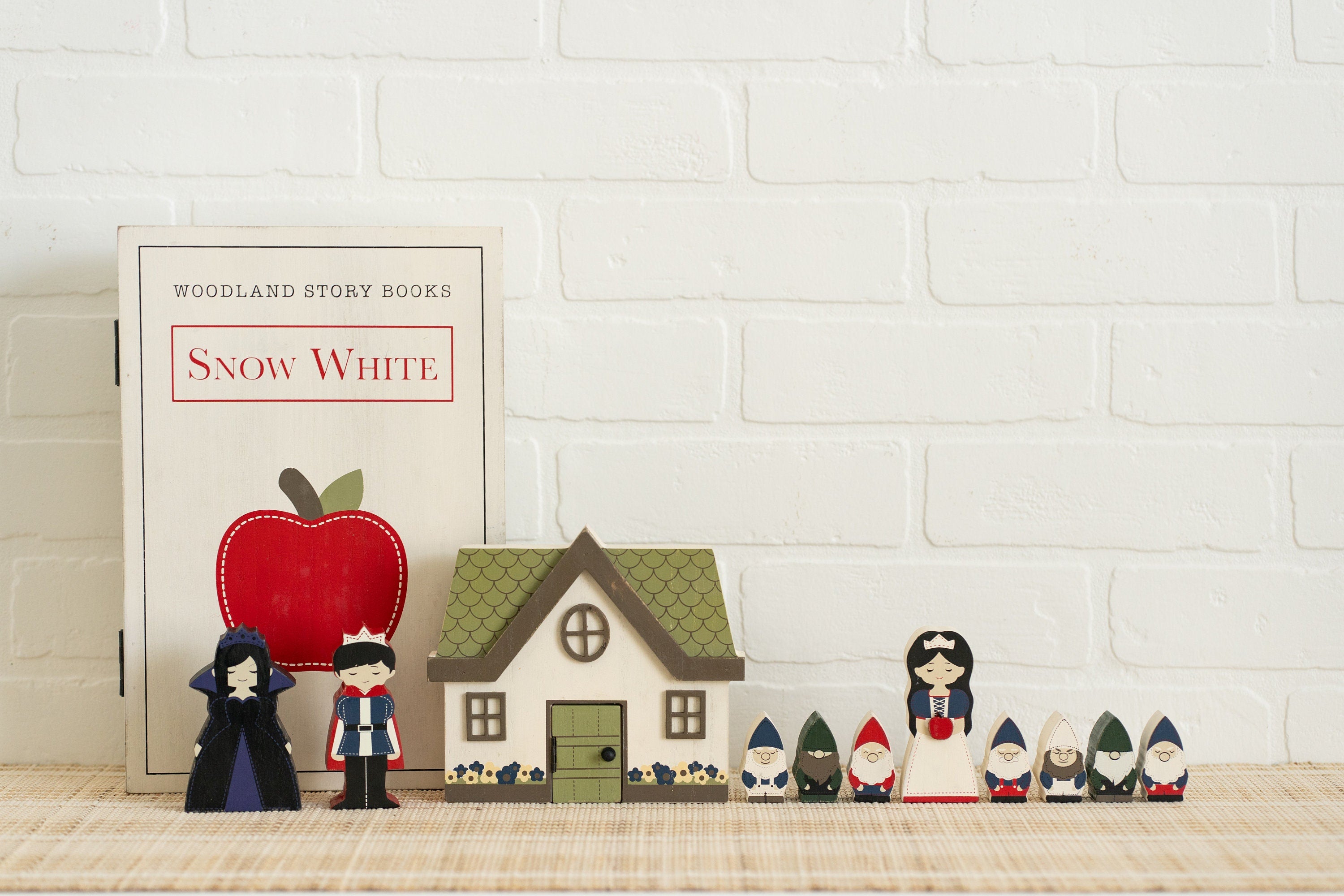 Wood Storybook Set — Snow White | Woodland Story Books Collection (Set of 12)